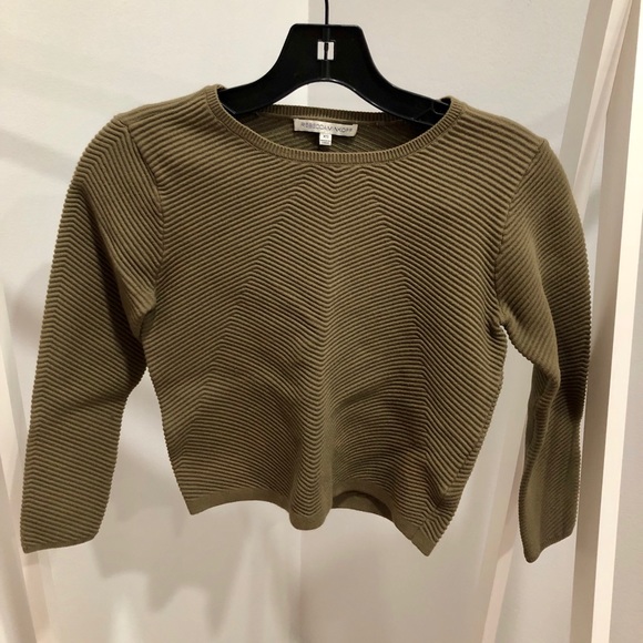 Rebecca Minkoff crop top (Olive Green) - Picture 1 of 1